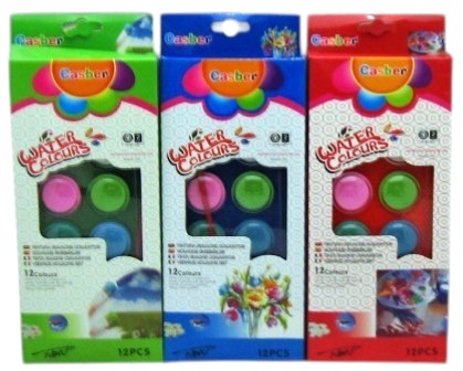 gouache a eau 12-pcs